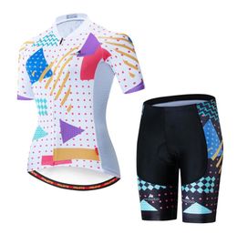 2022 Women039s miloto Bicycle Team Maglia a maniche corte Set Maillot Ciclismo Maglia da ciclismo estiva Kit traspirante7412977