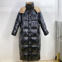 2022 Womens Designer Down Jacket Élégant Couleur Gradient Parkas Épais Chaud Coupe-Vent Manteaux Outwear Parka Femmes Vêtements Classique Hiver Puffer Vestes