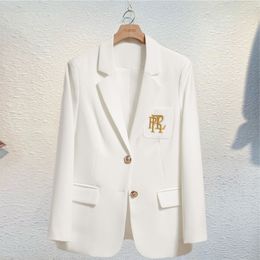 2022 costumes de femmes Blazers Lettre de broderie veste veste blanche pour la mode des femmes