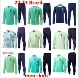 2022 wereld brazilië trainingspak voetbal jersey G.JESUS COUTINHO brasil Camiseta de futbol RICHARLISON Brazilië voetbalshirt maillot kids kit trainingspak