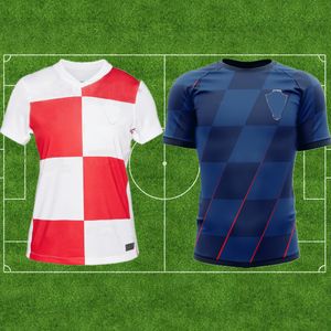 WK 2023 Kroatië Voetbalshirt 22/23 Thuis 10 Modric 7 BREKALO 4 PERISIC Shirt Uit 11 BROZOVIC 9 KRAMARIC 18 REBIC 17MANDZUKIC nationaal team voetbal Uniform