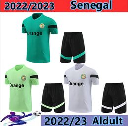 2022 World Cup Senegal Jogging-trainingspak voor heren en trainingskleding met korte mouwen Camiseta-trainingsshirt