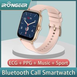 2022 Polsbandjes Nieuwe Bluetooth Oproep Smart Watch Women Waterproof Sports Fiess Tracker voor Xiaomi Huawei Telefoon Health Music Smartwatch Men Watch