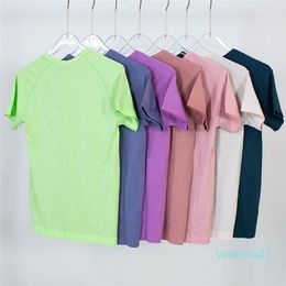 T-shirt de yoga à manches courtes pour femmes, tenue de sport, Swiftly 1 0 2 0 Tech, évacuant l'humidité, tricot haut, 2022