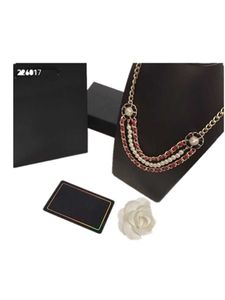 2022chan luxe designer parel ketting damesmode high-end sieraden geschenkdoos verpakking