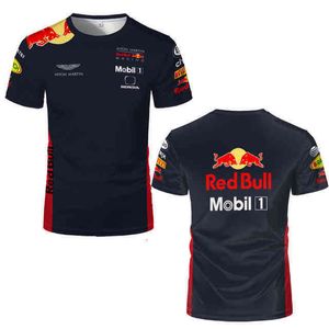 2022F1 Formule One Racing Suit met korte mouwen T-shirt Formule 1 Racepak Nieuw F1 T-shirt Team Uniformen Korte mouw Custom racer Zelfde stijl Auto-fans Oversized Polo SS07