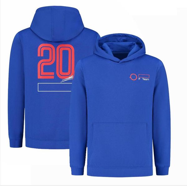 2022F1 Chaqueta del equipo Otoño e invierno Sudadera con capucha cálida Fórmula Uno Traje de carreras Fanáticos Jersey Cortavientos Deportes y Ocio Personalización del suéter