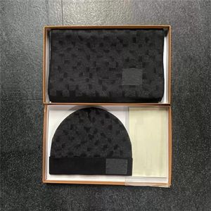 Conjuntos de bufandas 2022H Sombreros de alta calidad conjunto de bufanda para diseñadores de invierno unisex chal sombrero gorro de lana wrap294x