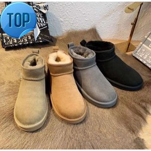 2022Hot Australie Bottes chaudes classiques australiennes pour femmes Mini demi-bottes de neige USA GS 585401 Hiver Pleine fourrure Fluffy Fourrure Satin Bottines Chaussons Pantoufles US4-13G6