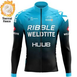 2022huub fleece lange mouwen top voor warmte- en zweetabsorptie, bergcycli -pak