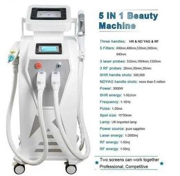 2022 Import accessoires laser Multi-fonction IPL détatouage machine pigment vasculaire traitement de l'acné laser 5 filtres OPT tatouage/acné/pigment/rides/