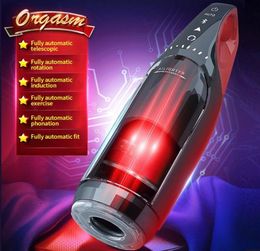 2022MALALE Intelligent Toy Automatic Sucking Chating and Telescopic Rotation Aircraft Cup Electric Masturbator Cup Sex Toys for Men7344155