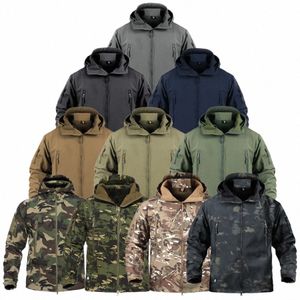 2022Veste d'hiver tactique militaire Hommes Armée CP Camoue Airsoft Vêtements Coupe-vent imperméable Multicam Polaire Bomber Manteau M V7Q3 #