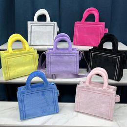 2022nouveau modèle Mode velours sacs sacs à main femmes marques célèbres sac à bandoulière designer luxe sacs à main sacs à main chaîne crossbodybag Lettre couleur unie ToteBag