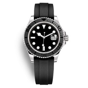 AAA NOVO relógio masculino automático de cerâmica mecânica relógios de aço inoxidável com fecho deslizante nadar relógios de pulso safira super luminoso