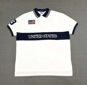 Vente en gros 2141 été nouveaux polos chemises hommes européens et américains à manches courtes CasualColorblock coton grande taille brodé mode T-shirts S-2XL