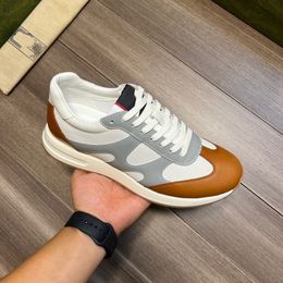 2022ss Zapatos casuales Zapatillas de deporte de diseñador de lujo Malla de cuero genuino Punta estrecha Corredor de carreras al aire libre son Size38-45 mkjkk0000002