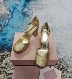 2022SS Sandales creuses Grete Upper Glitter Princess Chaussures Taille 35408911171