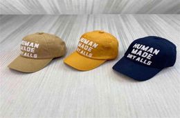 2022ss Gorra de béisbol de moda hecha por humanos Hombres bordados Sombreros de mujer Etiqueta interior Gorras ajustables T2207262900026