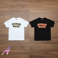 2022SS LETTRES MADIES HUMAINES T-shirt Casual Men's Men's Women's Harajuku T-shirt Clothing Streetwear