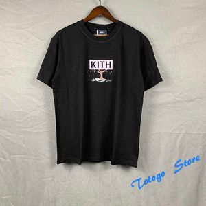 2022SS Kith behandelt doos tee mannen vrouwen van hoge kwaliteit Tokyo Limited Cherry Tree Kith T -shirt Zomerstijl losse top