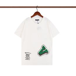 2022SS Luxe Designer T-shirts Heren Mode Tijger Letter V Katoenen T-shirt Casual Tees Shirts Mannen Slanke Fit Korte Mouw Tee Shirt S-2XL