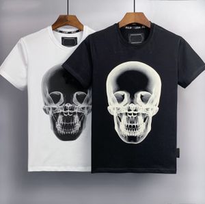 Hommes designer P Skull Diamond t-shirt à manches courtes Dollar Ours brun Marque tee O-Neck haute qualité Skulls TShirt tees top w9
