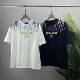 Hip-Hop Street Heren 100% katoenen T-shirt Korte mouw OS-versie Dames T-shirt High Street Shirt Long Dress H837S3