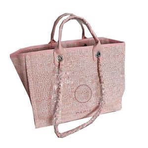 Klassieke topgreep Tote strand boodschappentassen canva Deauville ketting grote capaciteit pochette roze cartable dames tweekleurig bagage ontwerper luxe handtassen