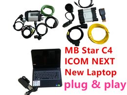 2024 Mb Star c4 Sd Connect + Voor Bmw Icom Volgende met nieuwe 3421 Laptop I5 8g SW 2in1 SSD 2tb Volledige Set Diagnostic Tool