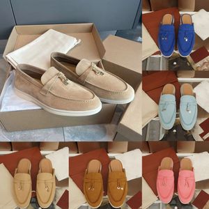 Met box loafers kledingschoenen ontwerper casual sneaker sandalen slippers mannen vrouwen
