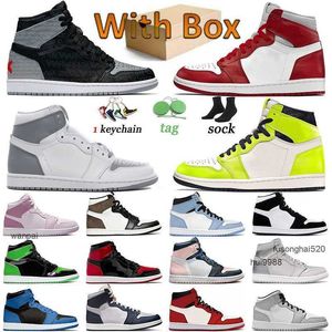 2023 1 Jumpman Hommes Basketball Chaussures Bred Patent Green 1s Sports Georgetown Banned Dark Marina Blue Visionaire Stealth Rebellionaire ShadowJORDON JORDAB