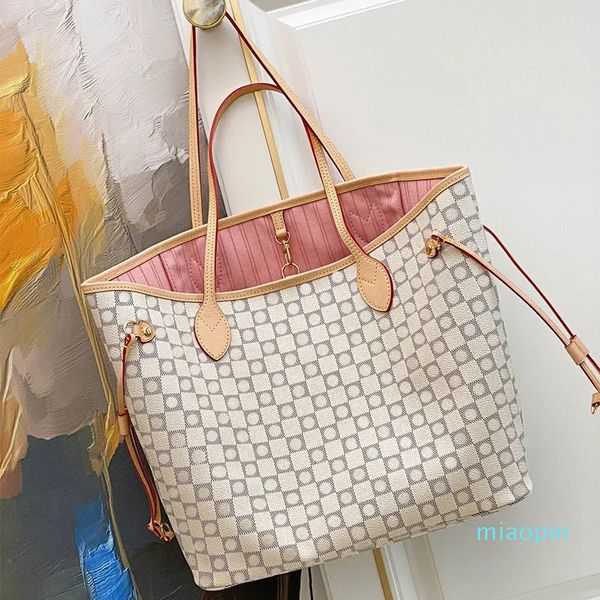 2023-10A Bolsos de alta calidad Tote de gran capacidad Bolsos de hombro para mujer Diseñadores Totes Bolsos de flores marrones Carteras Damas Tienda de gama alta