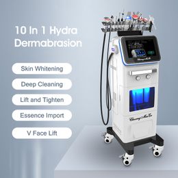2023 10in1 Hydra Dermabrasion Machine Soins de la peau Hydra Peeling Microdermabrasion Oxygène Acné Md Machines de traitement