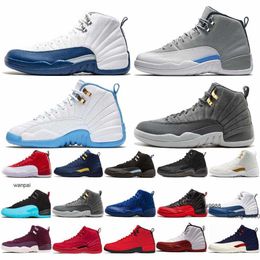 2023 12 Dark Concord XII Chaussures de basket-ball pour hommes 12s Taxi inversé Noir Université Or Dard Grey 11 25e anniversaire Bred 1s Unc à ChicagoJORDON JORDAB