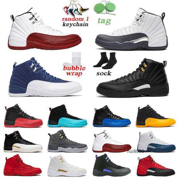 2023 12s zapatos de baloncesto para hombre Jumpman University Gold Cherry Sample Flu Game para hombre entrenador deportivo zapatillas de deporte tamaño 7-13 Jordam JERDON