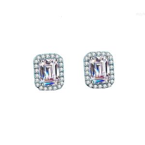 2023 14k Vs1 oorbellen Radiant Emerald Cut Lab Grown Diamond voor dames fijne sieraden