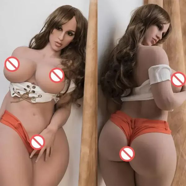 2023 167cm Sexdoll Big Ass Mini Boobs Chubby Sex Dolls Realista Silicona Tres agujeros Tamaño natural Masturbación para adultos Toyss