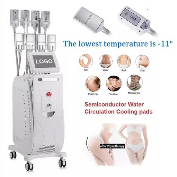 2023 2 ans de garantie minceur Cryolipolyse RF Microcurrent Minceur 8 poignées de gel cryo ems rf Refroidissement EMS radiofréquence Fat Réduire la peau resserrer la machine de beauté