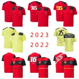 T-shirts de l'équipe 2023 2022 Nouveaux T-shirts de Formule 1 F1 les plus vendus T-shirts de course respirants à séchage rapide personnalisés pour hommes et femmes