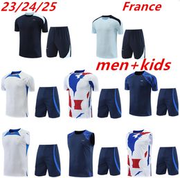 2023 2024 2025 BenzEMA MBAPPE voetbalshirts trainingspak korte mouwen GRIEZMANN Franse GIROUD uitrusting Maillot de voetbal trainingspak sportkleding T-shirt kinderen