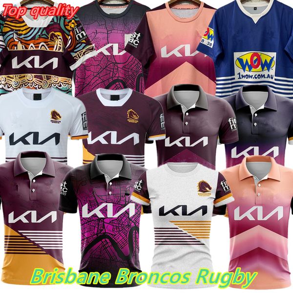 2023 2024 2025 Brisbane Broncos Rugby Jerseys 23 24 Home Away League Shirt Chalecos retro Hombres Chándal indígena Versión Edición especial Camiseta 92 95 Rugby Soccer Jerseys