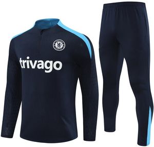 2023 2024 2025 CHELS EA Tracksuit Ziyech CFC Trainingspak voetbaltraining 23 24 25 Jorginho Half Zip City Tracksuit voetbal set Survetement 5B0