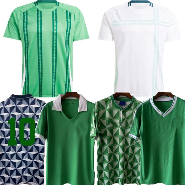 2024 2025 Irlanda del Norte camisetas de fútbol hombres conjunto kit para niños uniforme DIVAS CHARLES EVANS 24 25 camiseta de fútbol CHARLES BALLARD BEST BROWN 1979 1986 1988 1990 1992 1994