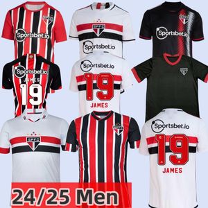 2023 2024 2025 Nouveau maillot du club de football de Sao Paulo LUCIANO PATO JAMES 23 24 25 La Fiona Calleri LUCAS PABLO MAIA troisième maillot d'entraînement à domicile et à l'extérieur