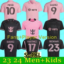 2023 2024 2025 Suarez Messis Miami Soccer Jerseys Cf Martinez Matuidi Higuain Campana Yedlin Taylor MLS 23 24 Voetbalshirt Men Kids Kits Fans Volwassenen Volwassenen