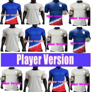 2023 2024 2025 United States Pulisic Player Version respirant et confortable Jerseys de football McKennie Reyna Weah Swanson Usas Morgan Rapinoe Men Kit Football