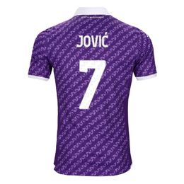 2023 2024 25 Jerseys de football de Fiorentina Sottil Nico Mandragora Jorko 23 24 Fiorentina Men Kids Fourth Shirts Bonaventura milenkovic Lopez 4th Maillot Men Kids Kit Kit