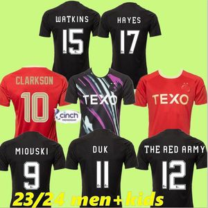 2023 2024 Aberdeen Voetbalshirts kit23 24 BARRON McGRATH CLARKSON JENSEN MacKENZIE DEVLIN DUK Thuis Voetbalshirts Man kids kit