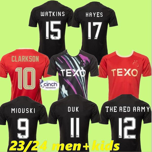 2023 2024 Aberdeen camisetas de fútbol kit23 24 BARRON McGRATH CLARKSON JENSEN MacKENZIE DEVLIN DUK Inicio camisetas de fútbol hombre kit para niños